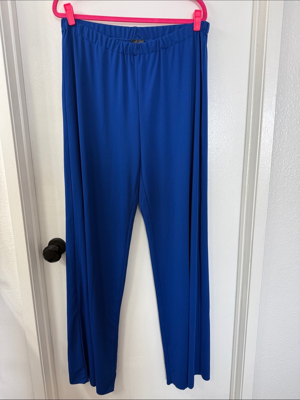 Marina Rinaldi Persona Olivo Jersey Trouser Wide-Leg in Royal Blue NWT- 16-18